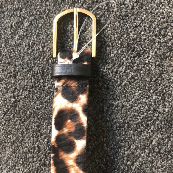 Brand new !!! Leapord calf skin belt main image 8